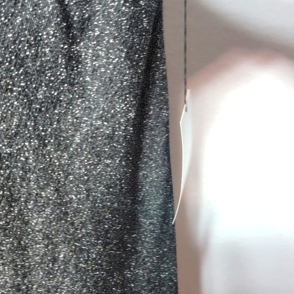 Etcetera Gray‎ Metallic Shimmering Open Cardigan w/ Attached Cami Sz XS. #814 - Picture 4 of 7